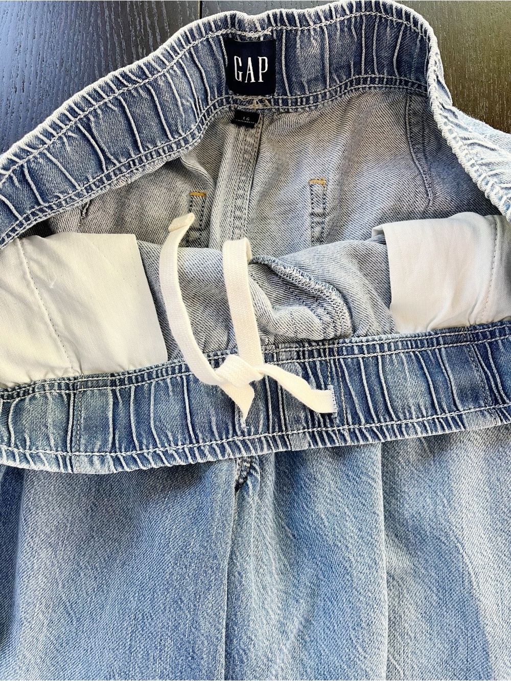 BOGO! Gap Baggy Easy Jean Wide Leg Medium Indigo Wash Size Large - Picture 9 of 10